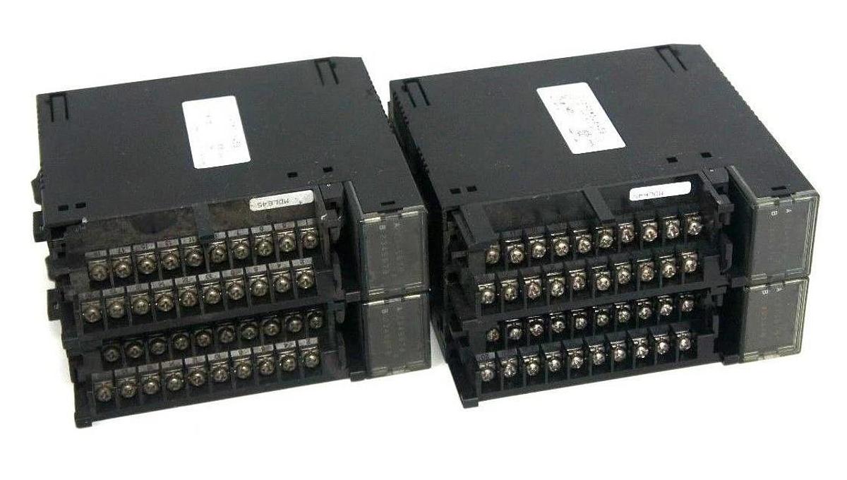 Used LOT OF 4 GE FANUC IC693MDL645B 16 PT INPUT MODULES 24VDC POS/NEG LOGIC W/O DOORS