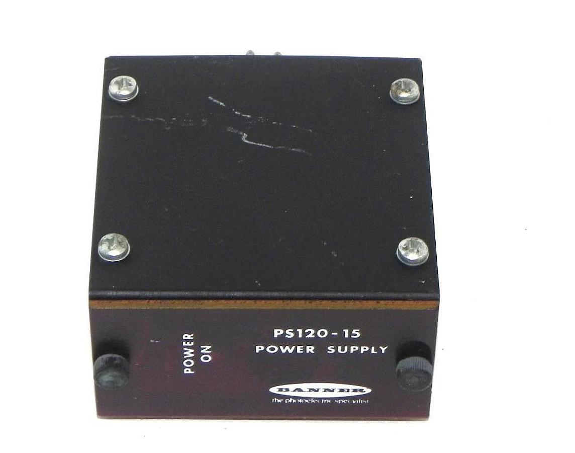 Used BANNER ENGINEERING PS120-15 POWER SUPPLY PS12015