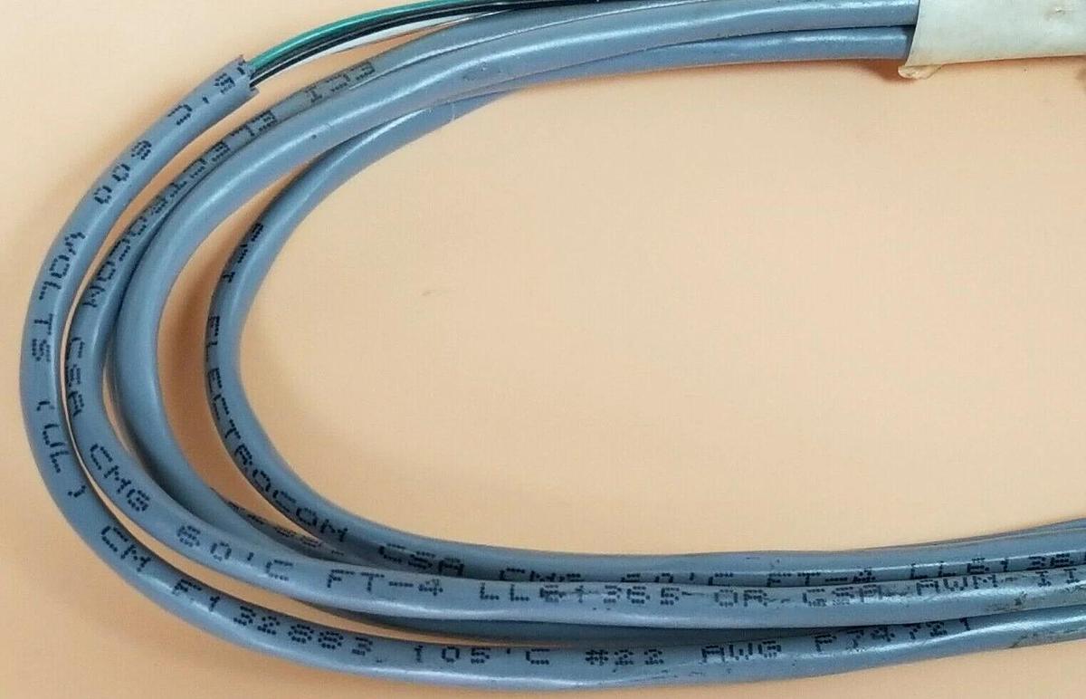 Used ECI ELECTROCOM LL61365 CABLE / SENSOR ASSEMBLY P74721 600V E132883