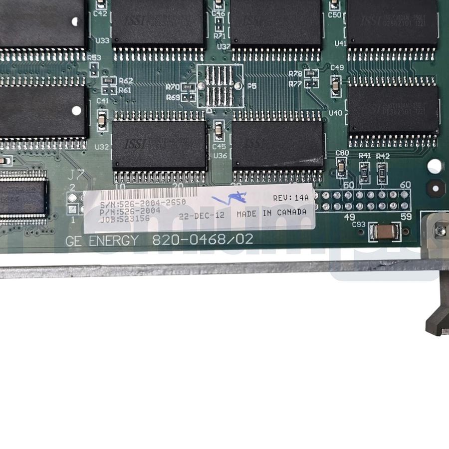 Used GE Energy 526-2004 | 5262004 WESDAC D20ME NON-VME Processor 820-0468/02 Rev. 14A