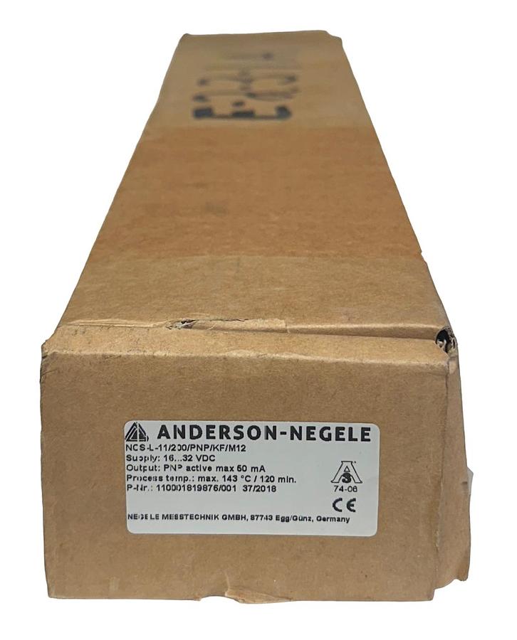 Used ANDERSON-NEGELE NCS-L-11/200/PNP/KF/M12 / 110001819876/001 LEVEL SENSOR NSMP