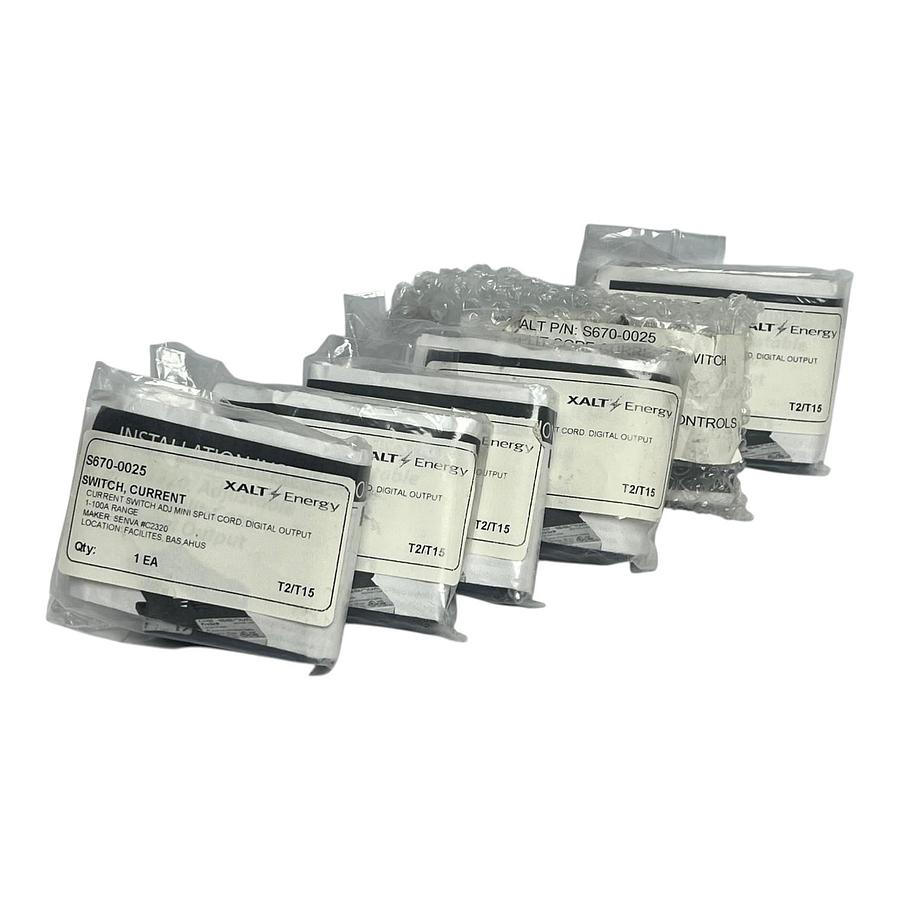 Used Lot of 6 Senva C-2320 Adjustable Mini Split-Core Digital Output Current Switch
