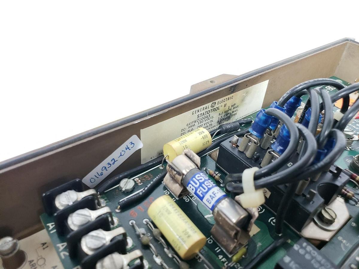Used REPAIRED GE 6VFW2100A3 STATOTROL II DRIVE 6VFWC2100A3 193X643ADG222 (INCOMPLETE)