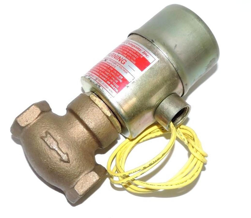 Used GOULD COMPANY TYPE Q-3 3/8" SOLENOID VALVE 5-150 MAX PSI 120 V