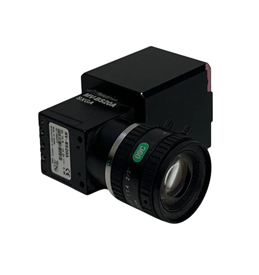 Used CREVIS MV-BS20A / MVBS20A INDUSTRIAL CAM SXGA W/ COMPUTAR LENS 10.8-13.2VDC USNP