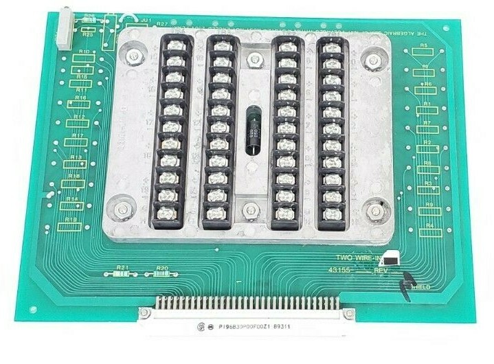 Used ACUREX KAYE 43157-011 PC BOARD 2WIRE INPUT REV. F 43155