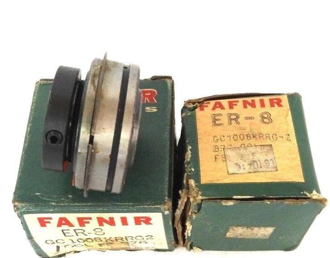 Used LOT OF 2 NEW FAFNIR ER-8 BALL BEARINGS ER8 INSERT GC1008KRRG2
