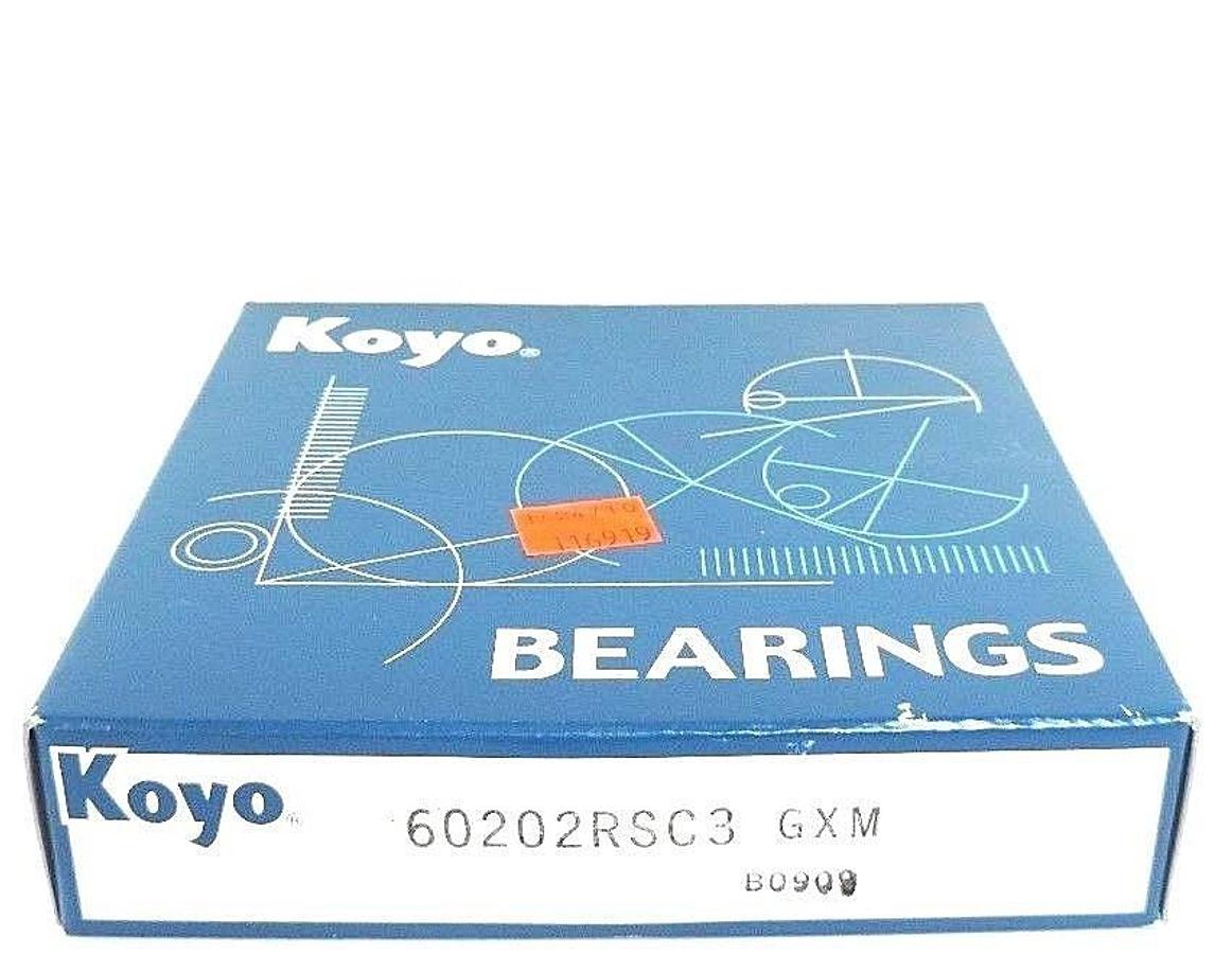 Used FACTORY SEALED KOYO 6020-2RSC3 BALL BEARING 60202RSC3