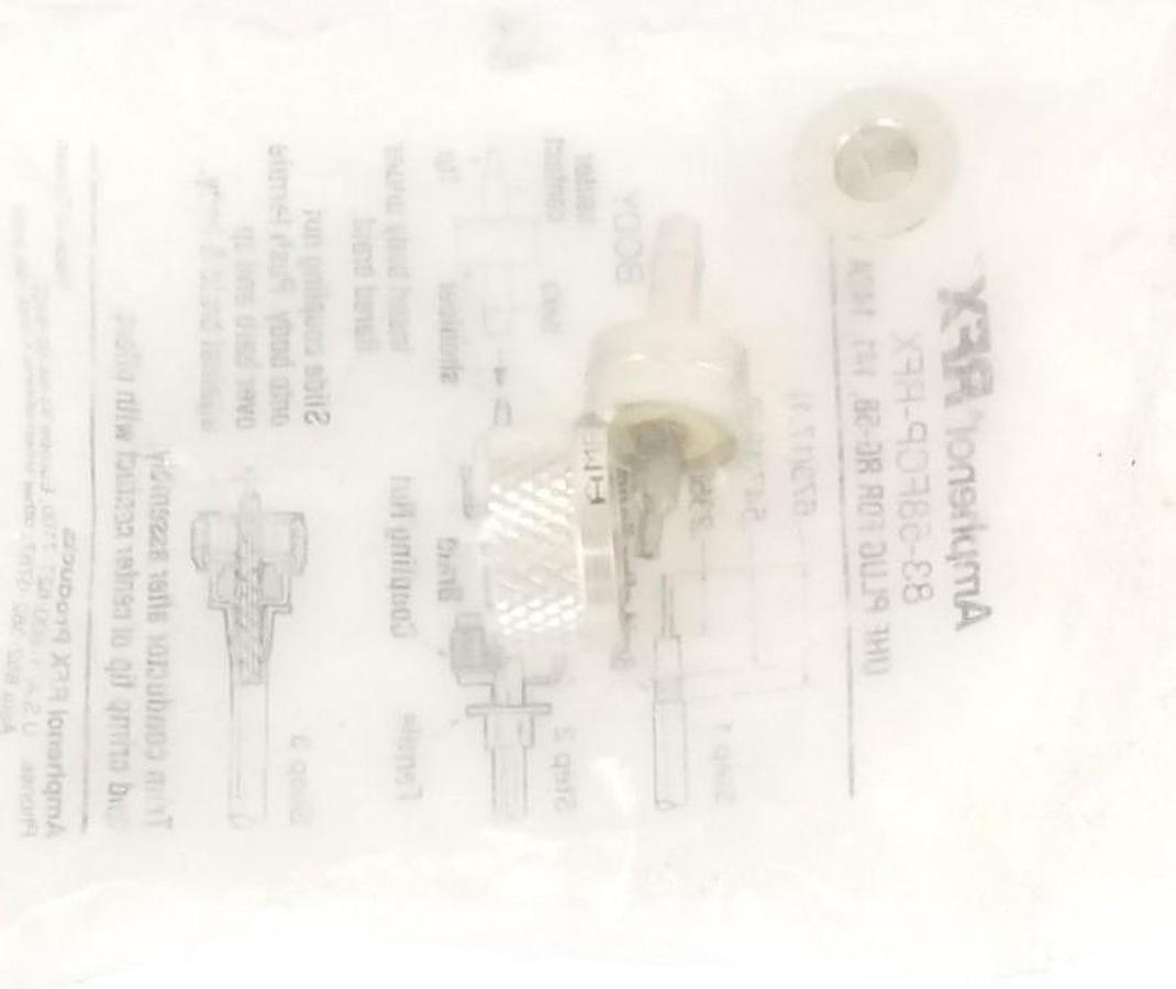 NEW AMPHENOL RFX 83-58FCP-RFX UHF PLUG FOR RG-58, 141, 142A