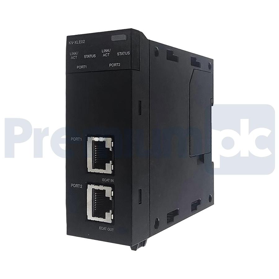 Used Keyence KV-XLE02 | KVXLE02 Dual-Port EtherNet Communication Unit | 1Gbps NSMP