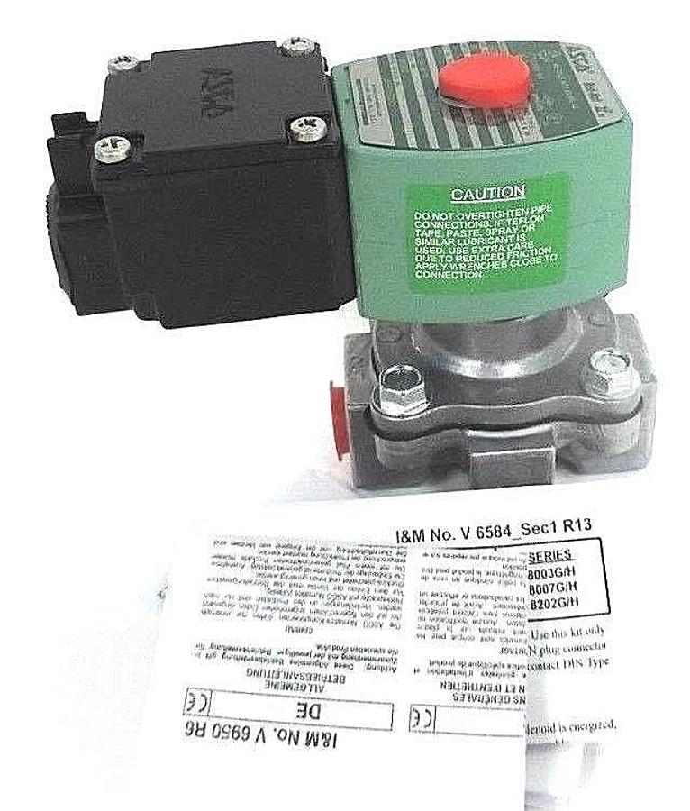 Used NIB ASCO JKF8215G010 SOLENOID VALVE 2WAY 10.1WATT 24V 3/8IN PORT