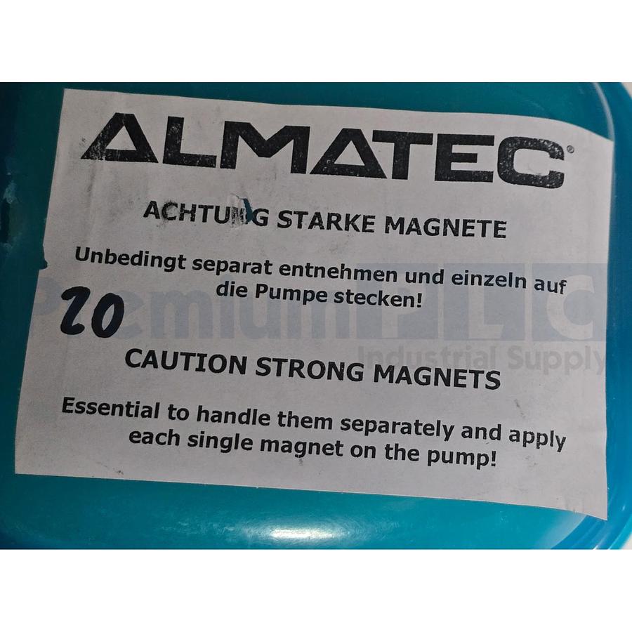 Used Almatec B20BN-T-2-D1 BIOCOR B20 Sanitary Double Diaphragm Pump 1" TC 316L NSMP