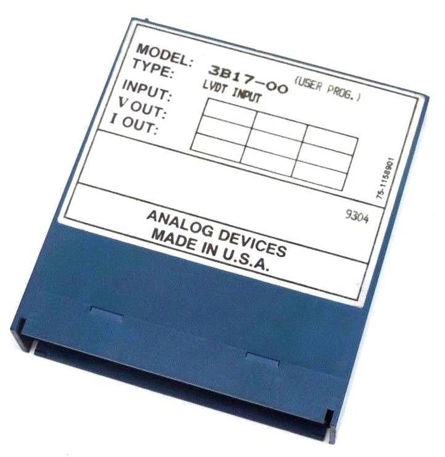 Used ANALOG DEVICES 3B17-00 INPUT MODULE LVDT 3B1700
