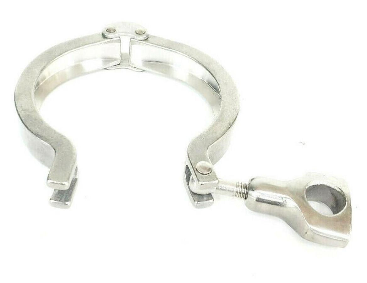 Used LOT OF 5 NEW TRI-CLOVER H13MHHM-2-S VALVE BODY CLAMPS, 212206, H13MHHM2S, 2-1/2"