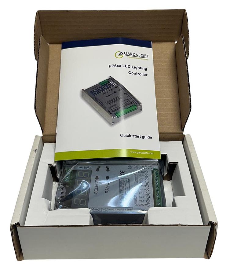 Used GARDASOFT PP610 LED LIGHTING CONTROLLER FOR MACHINE VISION 7-48V 100mA NSMP