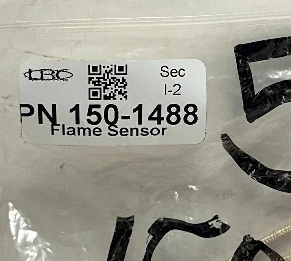 LBC BAKERY EQUIPMENT 150-1488 / 1501488 FLAME SENSOR W/ WIRE AND MOUNT ASSY NSMP