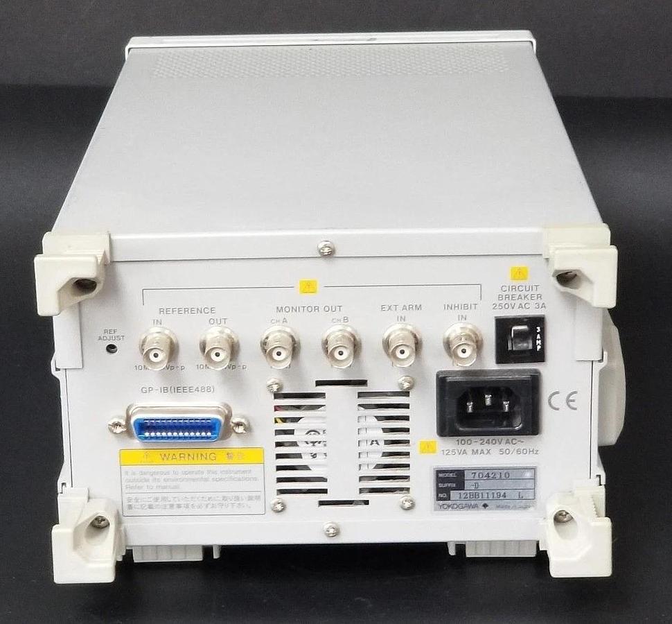 Used YOKOGAWA TA320 100PS RESOLUTION 14M/S TIME INTERVAL ANALYZER 704210 D