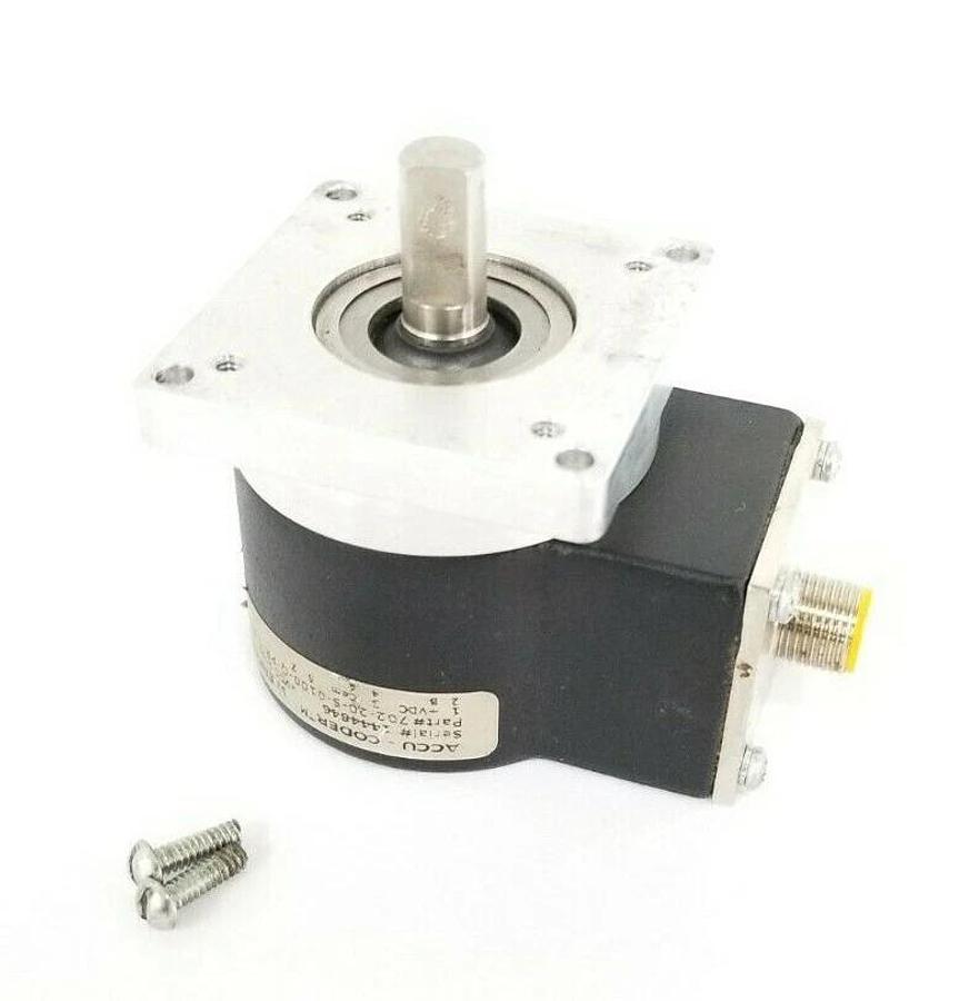 Used ENCODER PRODUCTS CO. 702-20-S-0100-Q-PP-1-F-1-SJ-N-N ACCU-CODER ENCODER 5-28VDC