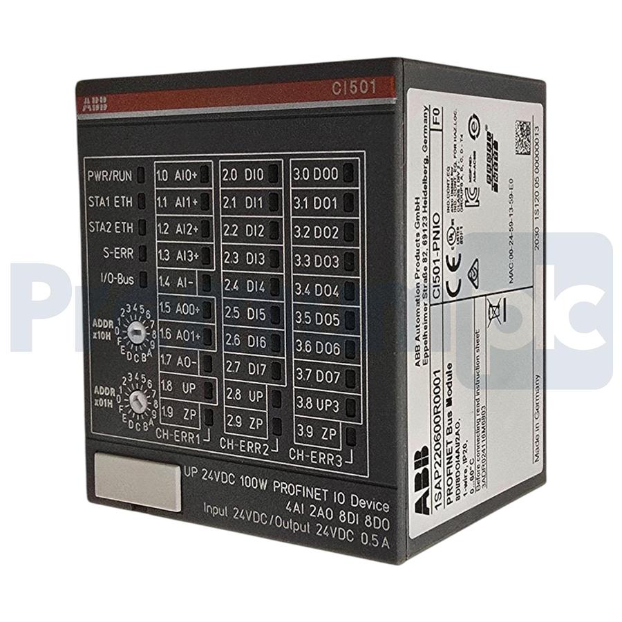 Used ABB CI501-PNIO | 1SAP220600R0001 AC500/S500 PROFINET Bus Module 8DI/8DO/4AI/2AO