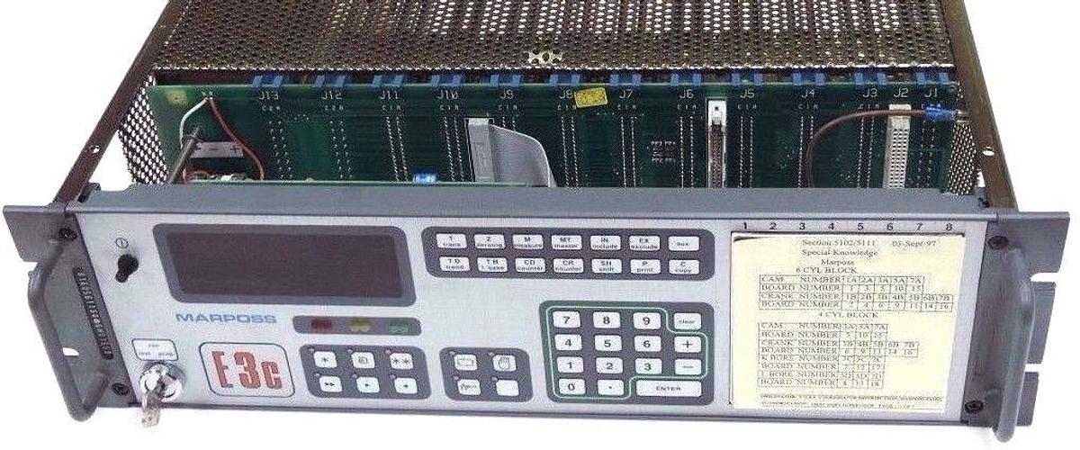 Used MARPOSS E3C 8160561134 PROCESS CONTROLLER W/ 6830326601, 6116320400 BOARDS