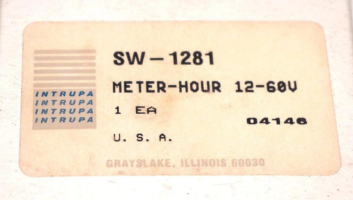 Used NEW INTRUPA SW-1281 METER-HOUR 12-60V SW1281