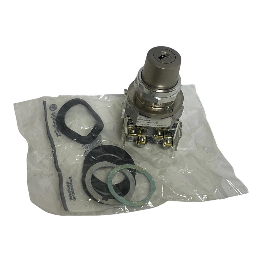 Allen-Bradley 800T-H31B 30mm 2-Position Keyed Selector Switch - NSMP