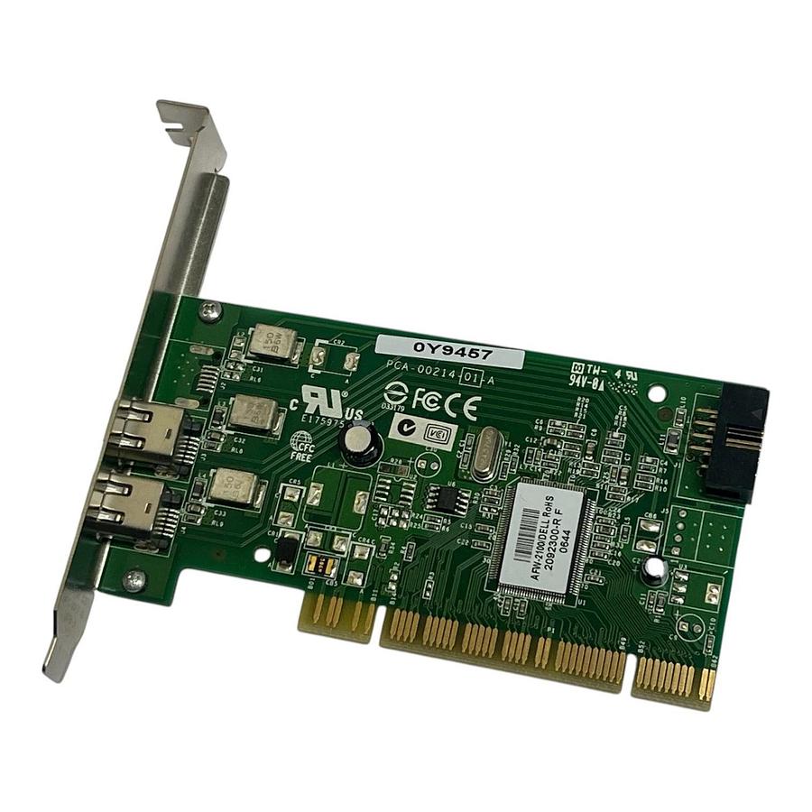 (2) Dell Adaptec AFW-2100 2-Port FireWire IEEE-1394 PCI Controller Card 0Y9457