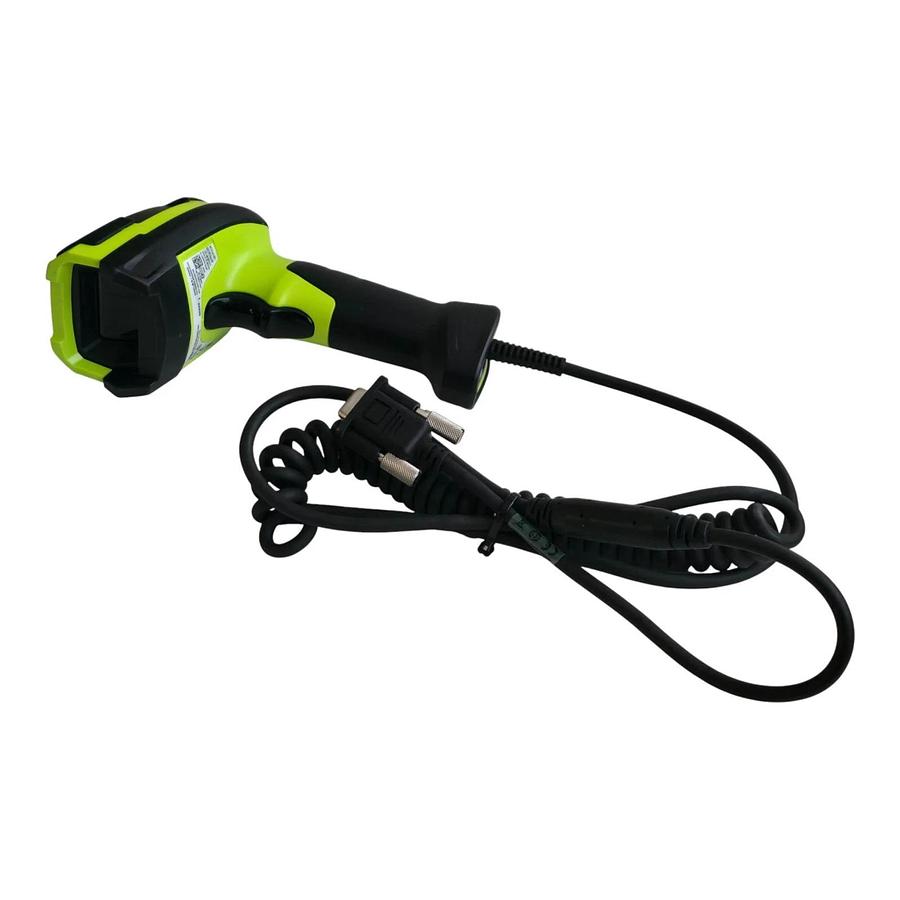Used ZEBRA DS3608-SR Ultra-Rugged Corded 1D/2D Barcode Scanner W/Coiled RS232 Cable