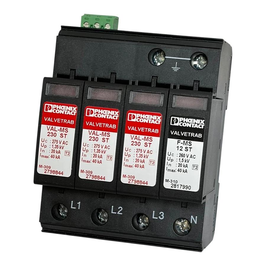 Phoenix Contact VAL-MS 230/3+1 FM Surge Protection Device 2838199 New Surplus