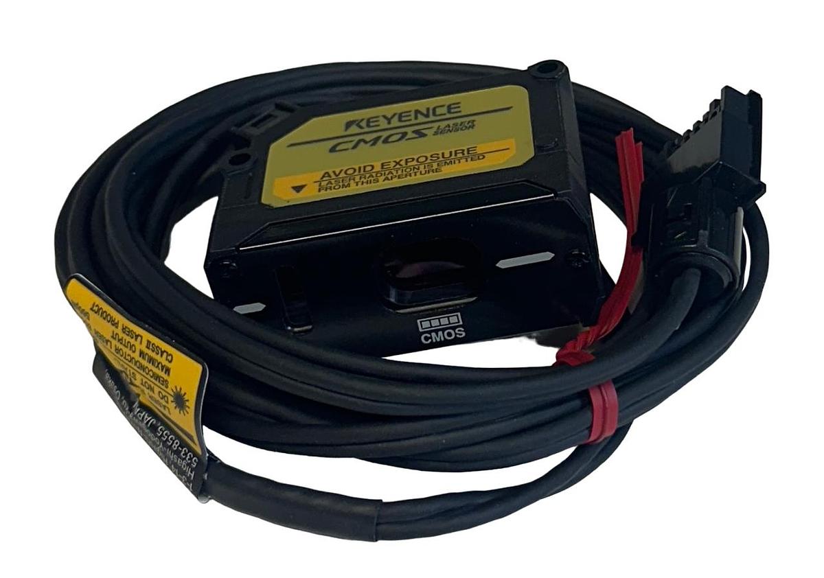 Used NEW KEYENCE GV-H130 / GVH130 CMOS GV SERIES DIGITAL LASER SENSOR 2M CABLE NSMP