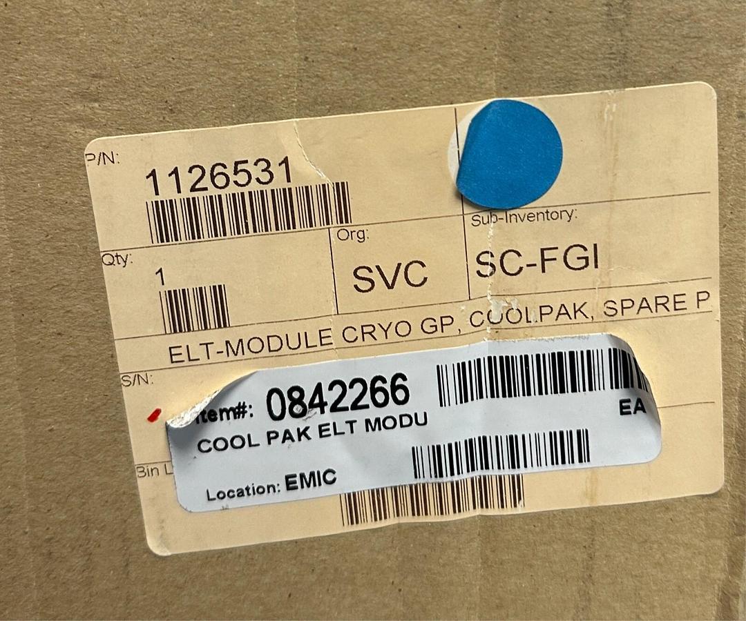 Used COHERENT 1126531 ELT-MODULE COOLPAK SPARE CRYO GP 160024180057CL 400V NSMP