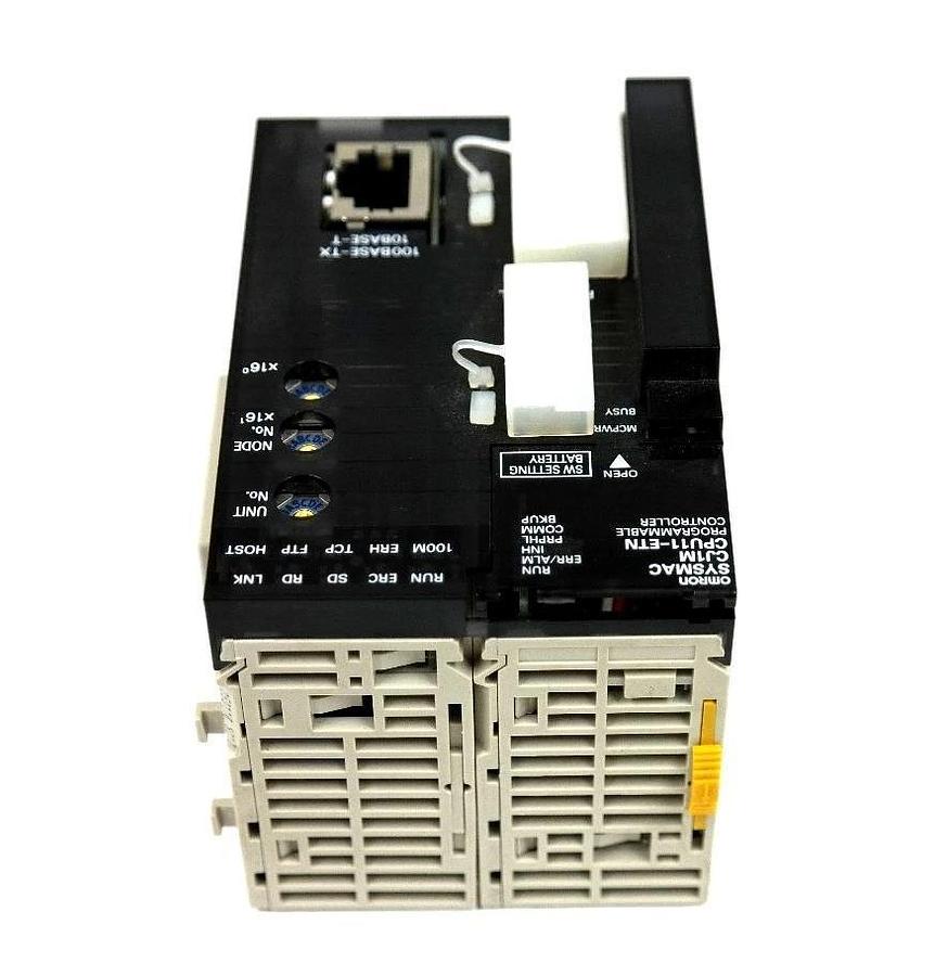 Used OMRON CJ1M-CPU11-ETN CPU MODULE CPU VER. 3.0 ETN. VER. 1.0 CJ1MCPU11ETN