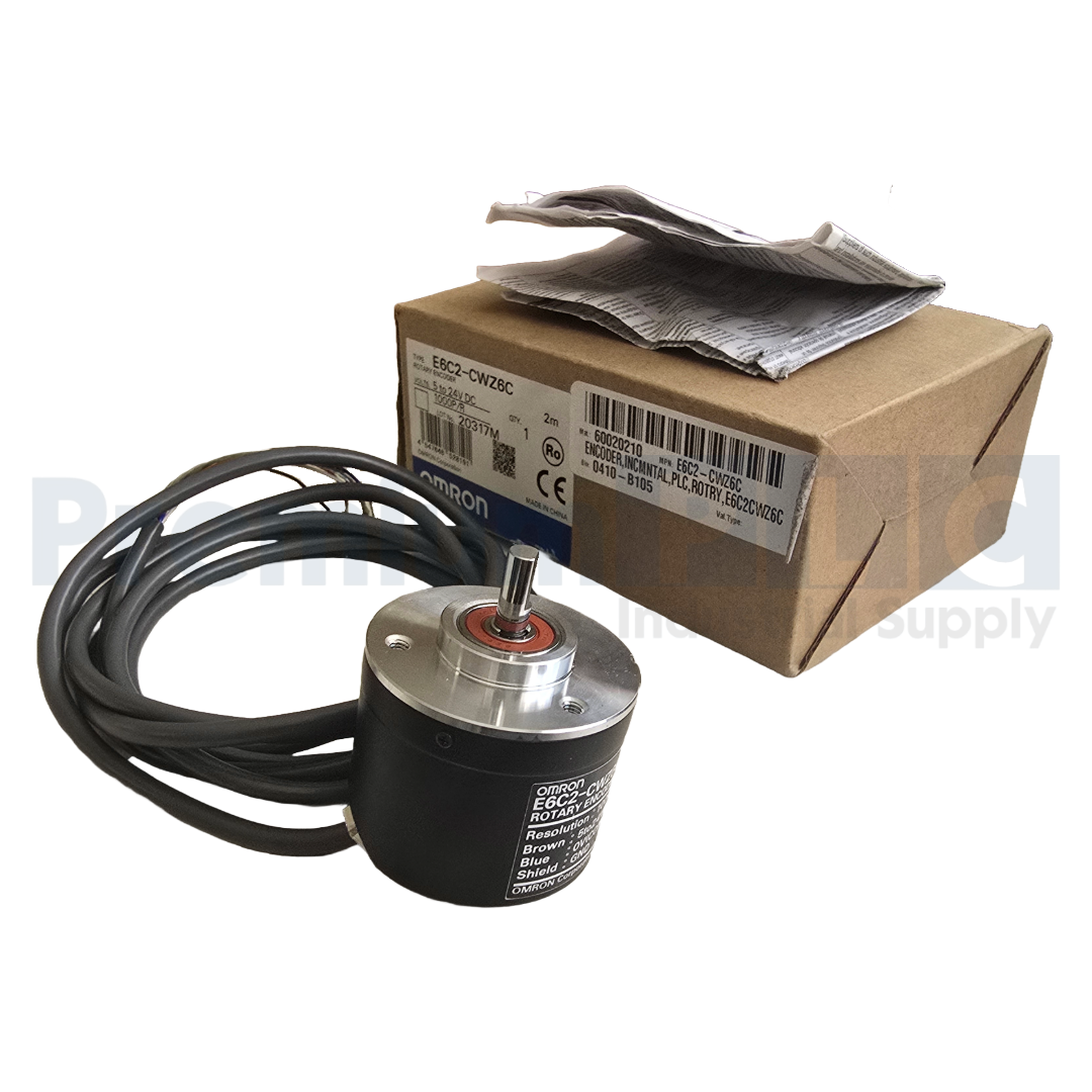 Used NEW OMRON E6C2-CWZ6C 1000P/R 2M ROTARY ENCODER, INCREMENTAL 5-24VDC D-50mm NSMP