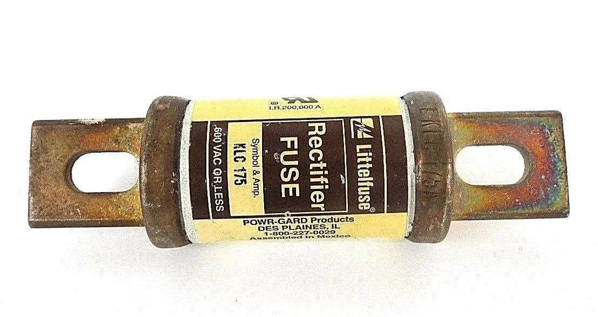 NEW LITTELFUSE KLC 175 RECTIFIER FUSE KLC175, 600 VAC OR LESS