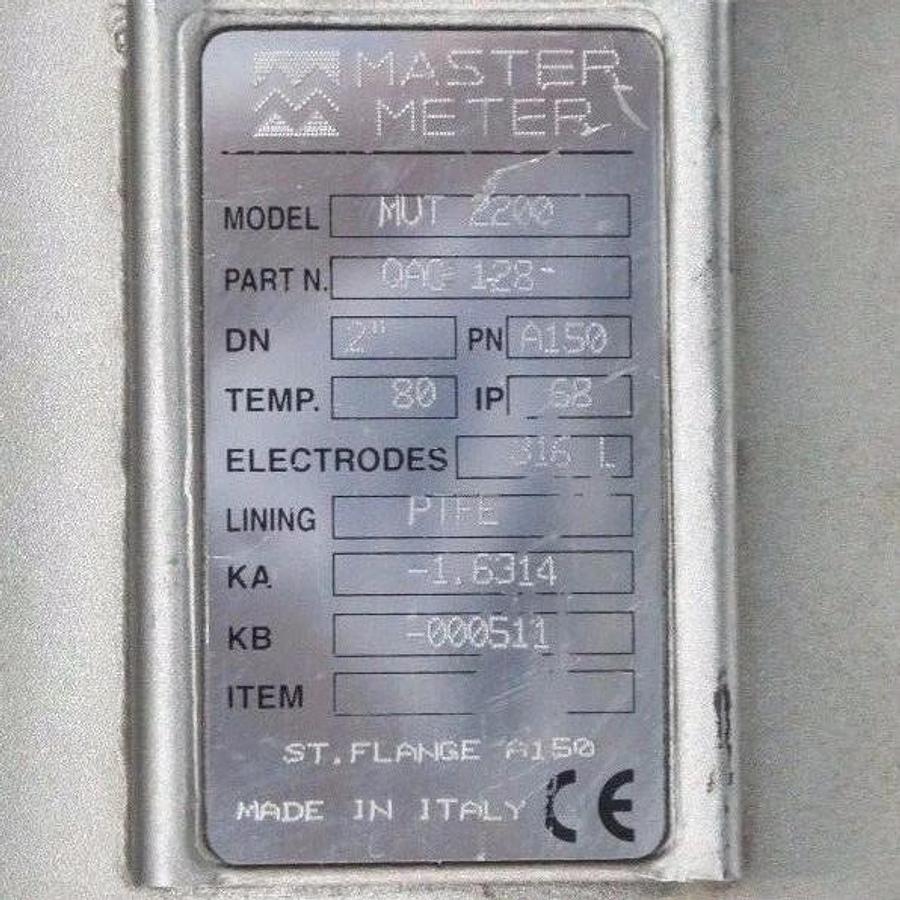 NEW MASTER METER MODEL: MC 208 P/N: QAZ 134 CONVERTER ELECTROMAGNETIC FLOW METER