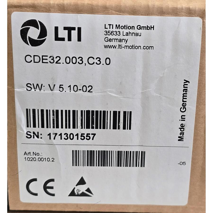 Used LTi MOTION CDE32.003,C3.0 CDE3000 POSITIONING CONTROLLER CDE32.003.C3.0 NSMP