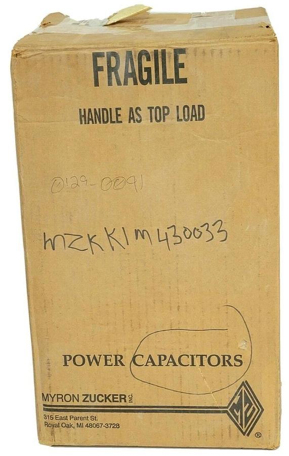 Used NIB MYRON ZUCKER KIM43003-3 POWER CAPACITOR SERIES: CALMOUNT KVAR 3 480V PH: 3
