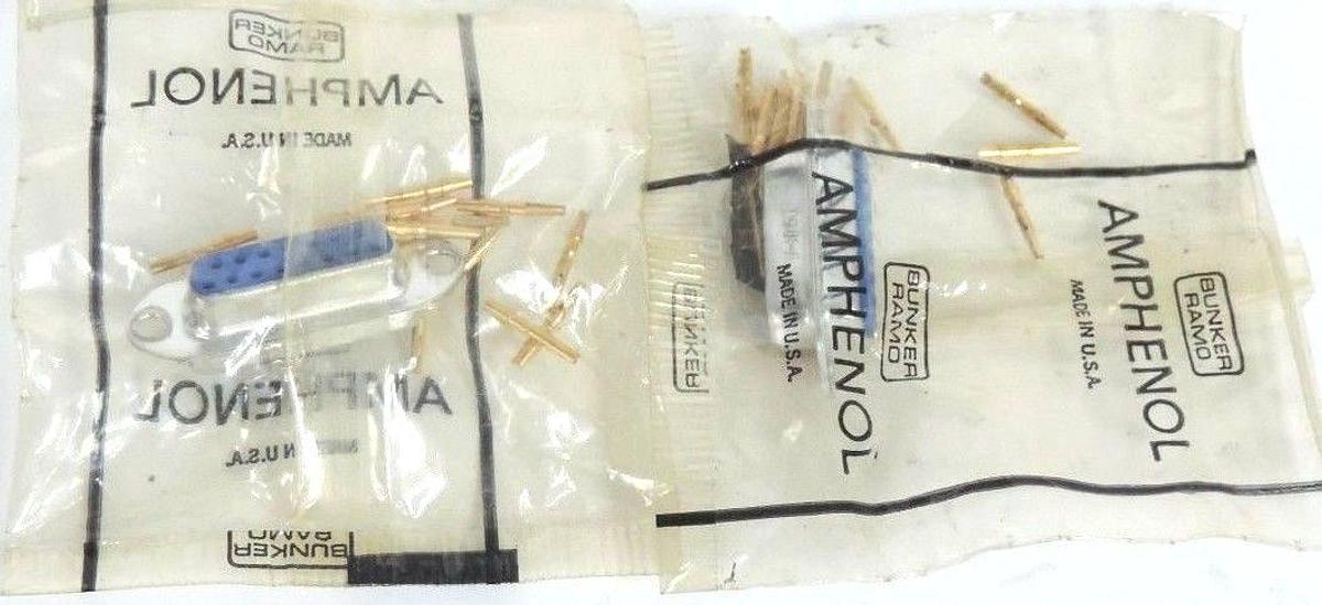 LOT OF 2 NEW AMPHENOL 17-10150 CONNECTORS 1710150