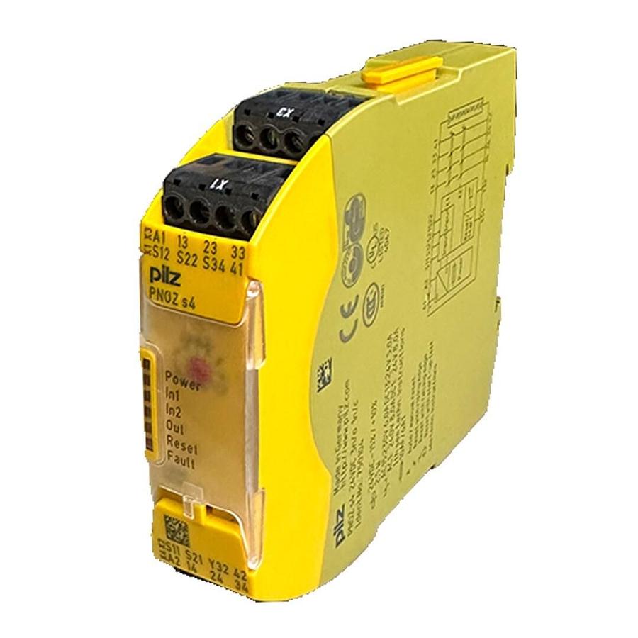 Used PILZ PNOZ s4 24VDC 3n/o 1n/c SAFETY RELAY 750104 PNOZ s4