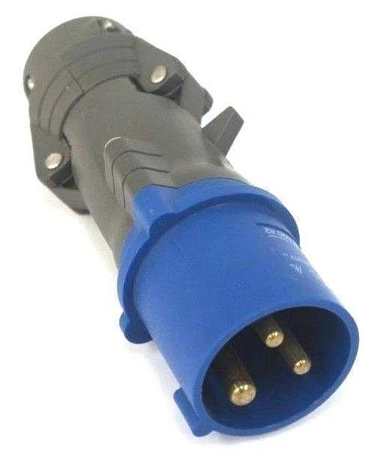 Used LEGRAND HYPRA 520-42 STRAIGHT PLUG CONNECTOR, 2P+, 16A-6H, 200/250V, 52042