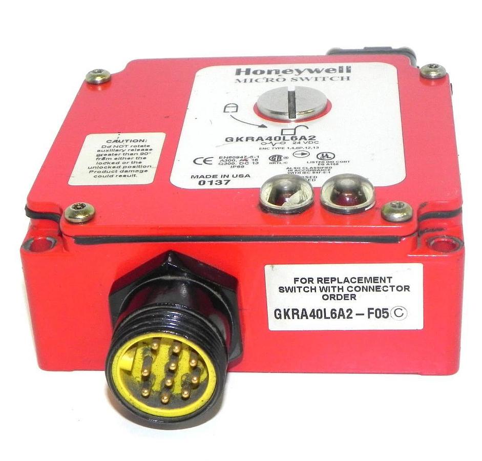 Used HONEYWELL GKRA-40L6A2-F05 MICRO SWITCH GKRA-40L6A2, 24VDC