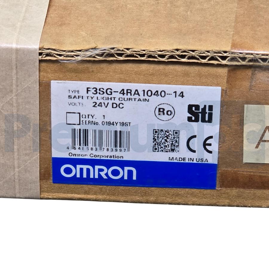 Used OMRON STI F3SG-4RA1040-14 F3SG-RA SAFETY LIGHT CURTAIN SET 14x1040mm NSMP
