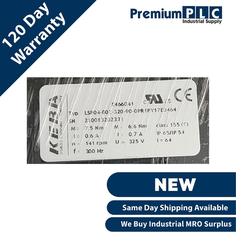 Used NEW KEBA LSP04-002-320-90-0PR1PY17E0464 / E466041 LSP SYNCHRONOUS SERVO MOTOR