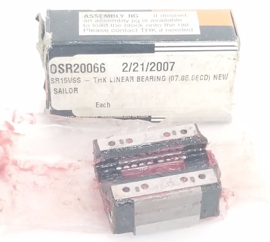 Used NIB THK SR15VSS LINEAR BEARING