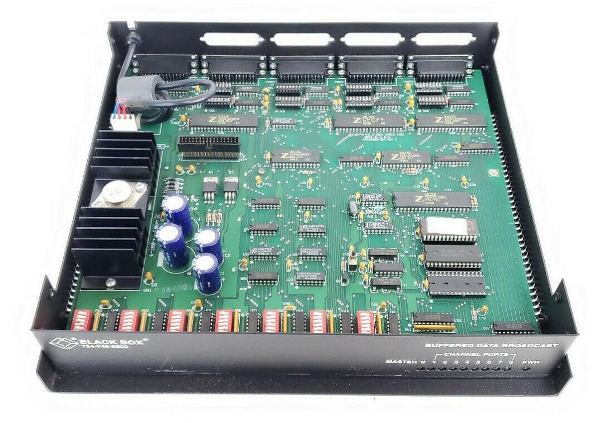 Used BLACK BOX TL160A-R2 BUFFERED DATA BROADCAST UNIT TL160AR2 (MISSING PARTS)