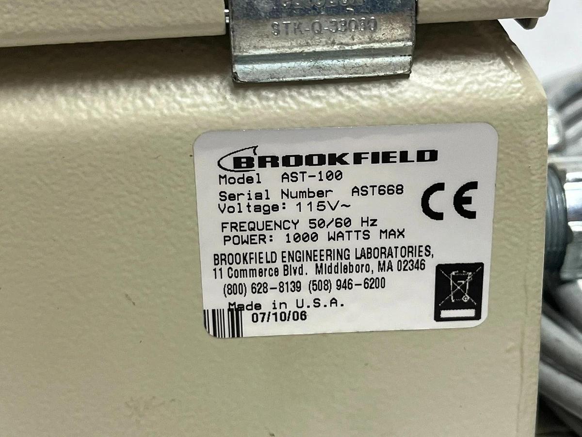 Used Brookfield AST-100 Viscosity Controller In-Line Process Monitor 115V