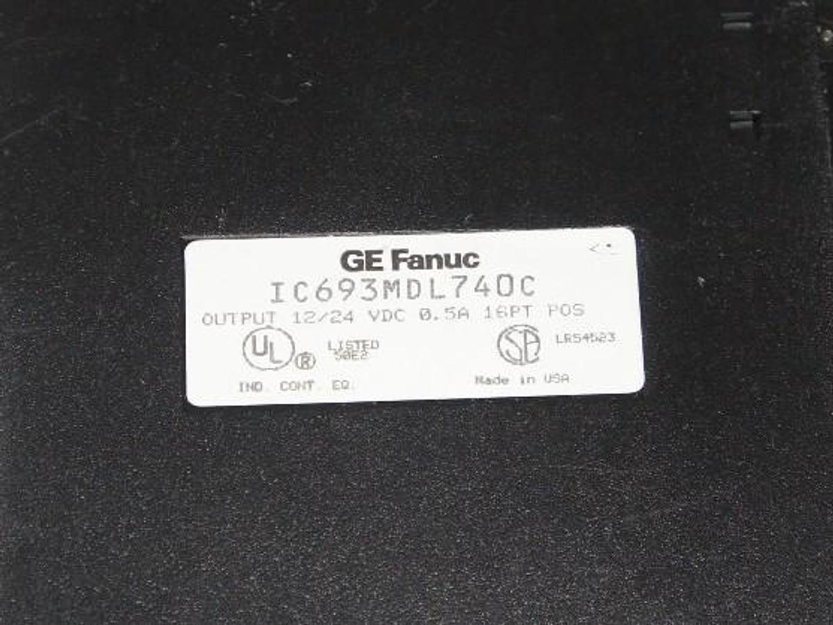 Used GE FANUC IC693MDL740C OUTPUT MODULE 12-24 VDC, 0.5 A, 16 PT