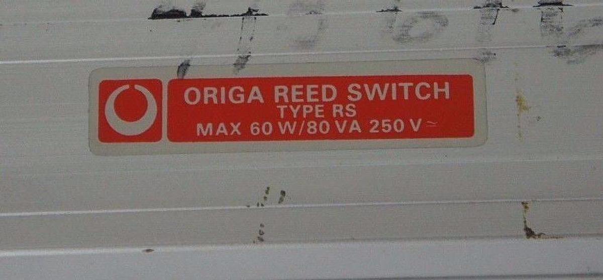 Used ORIGA TYPE RS REED SWITCH MAX 60W, 80VA, 250V