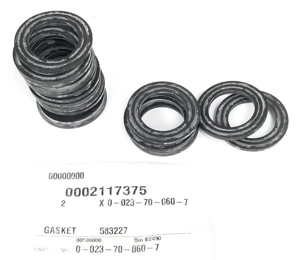 Used LOT OF 15 NEW KRONES 0-023-70-060-7 GASKETS 0023700607