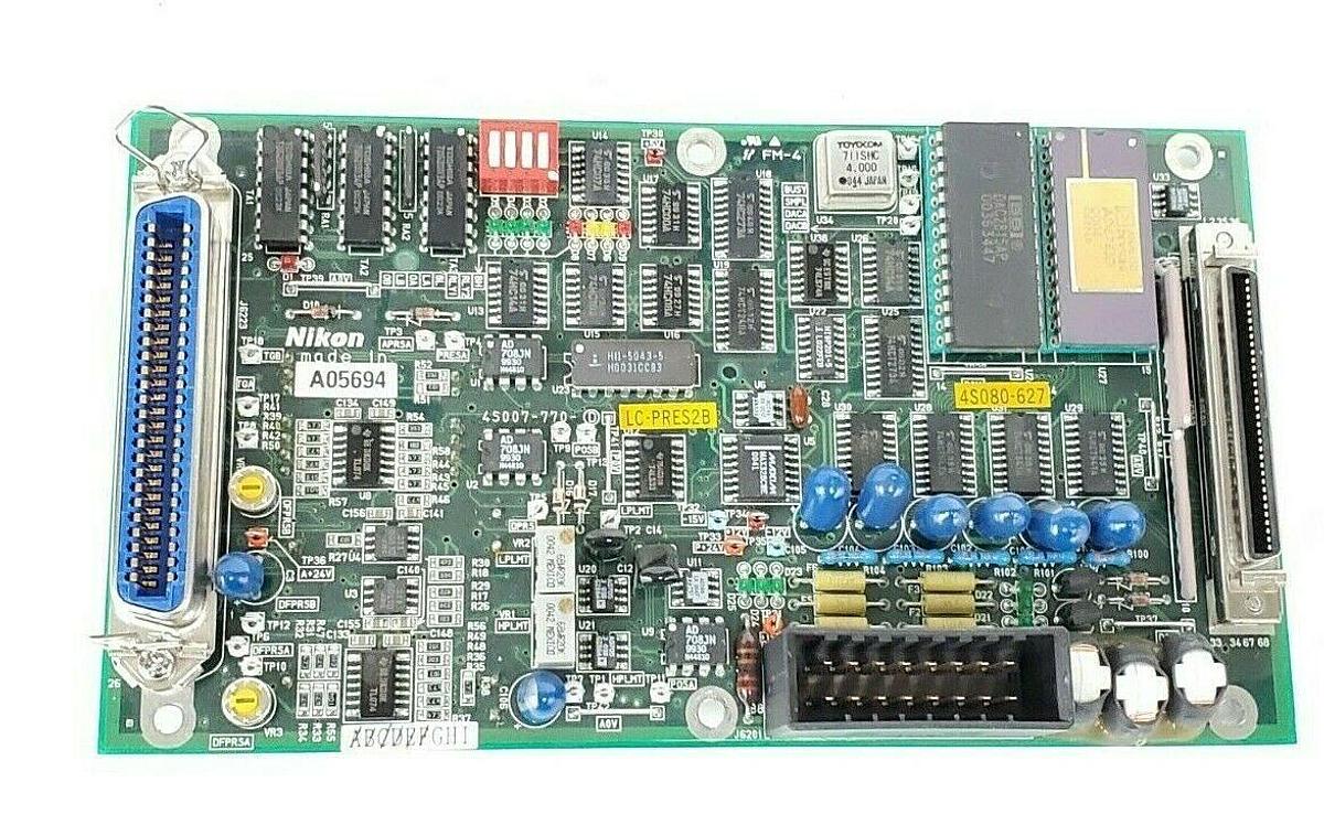 Used NIKON 4S007-770-D INTERFACE BOARD LC-PRES2B 4S080-627 4S007770D